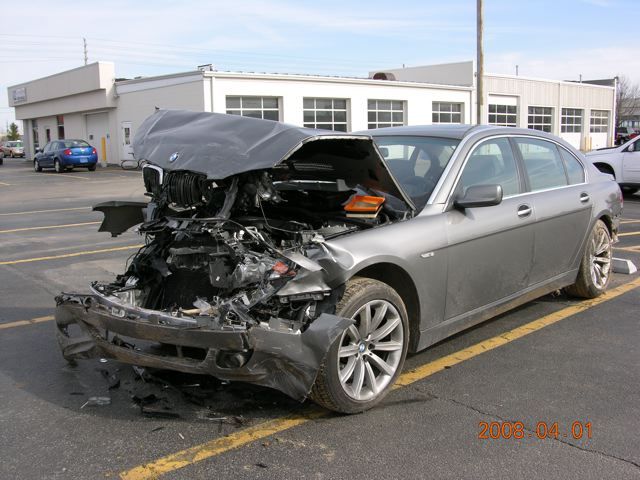 Wrecked car