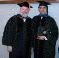 Diego and Spaf at graduation in August 2001